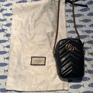 Authentic Gucci GG Marmont Mini Bag